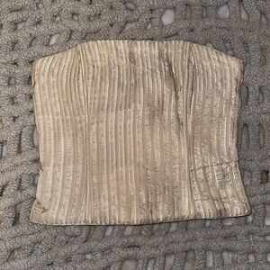 Jessica McClintock Shimmering Champagne Top